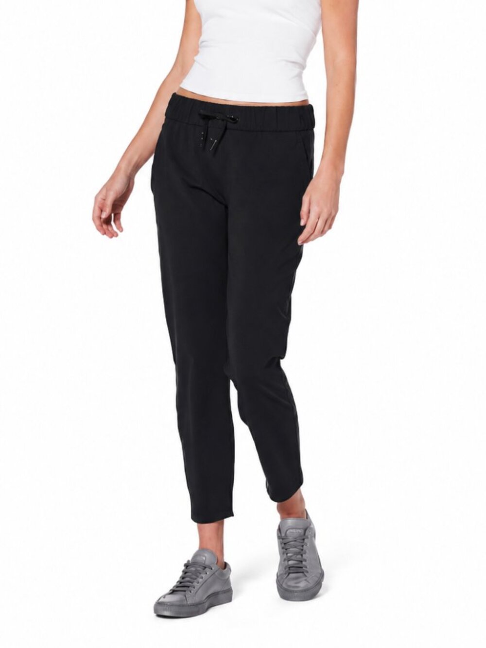 LULULEMON On The Fly 26.5" Pants Black Sz 4 Travel Luxtreme Pull-On Athleisure